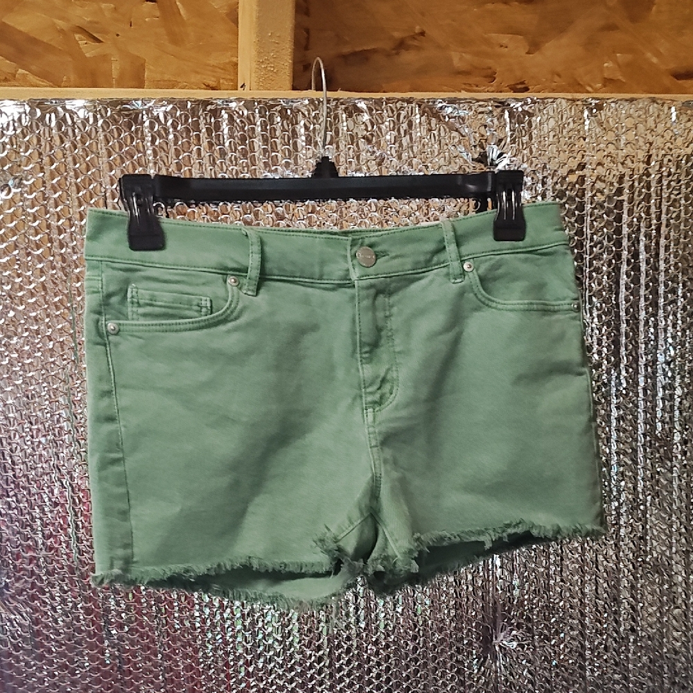 Loft Cut Off Mid Rise Wishbone Shorts
